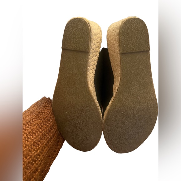 JESSICA ‘Carson’ Peep Toe Wedges size 9 Black - Picture 7 of 8